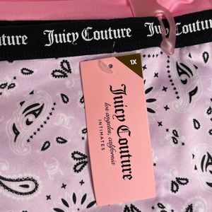 JUICY COUTURE Womens Cute & Curvy 5 Pair Intimates Panties Underwear Plus Sz 1X